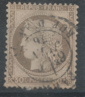 Lot N°83422   N°56, Oblitéré Cachet à Date De PARIS "Rue D'Antin" - 1871-1875 Ceres