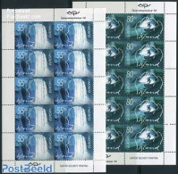 Iceland 2001 Europa, Water 2 M/ss, Mint NH, History - Nature - Europa (cept) - Water, Dams & Falls - Ungebraucht