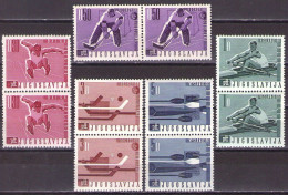 Yugoslavia 1966 - Sports Events, Championships - Mi 1144 -1148 - MNH**VF - Unused Stamps