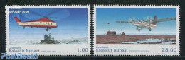 Greenland 2013 Civil Aviation 2v, Mint NH, Transport - Helicopters - Aircraft & Aviation - Ungebraucht