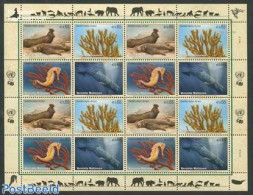 United Nations, Vienna 2008 Endangered Animals M/s, Mint NH, Nature - Fish - Sea Mammals - Fishes