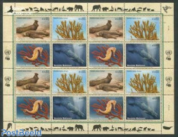 United Nations, Vienna 2008 Endangered Animals M/s, Mint NH, Nature - Fish - Sea Mammals - Fische