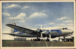 CPA Französisches Passagierflugzeug, Zivilflugzeug, Douglas DC 4, Air France - Altri & Non Classificati