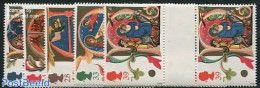 Great Britain 1991 Christmas 5v, Gutter Pairs, Mint NH, Religion - Christmas - Sonstige & Ohne Zuordnung