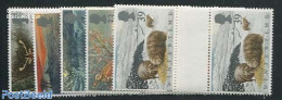 Great Britain 1992 Animals, Winter 5v, Gutter Pairs, Mint NH, Nature - Animals (others & Mixed) - Birds - Cattle - Dee.. - Otros & Sin Clasificación