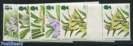 Great Britain 1993 Orchids 5v, Gutter Pairs, Mint NH, Nature - Flowers & Plants - Orchids - Autres & Non Classés