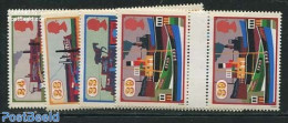 Great Britain 1993 Canals 4v, Gutter Pairs, Mint NH, Nature - Transport - Dogs - Horses - Ships And Boats - Other & Unclassified