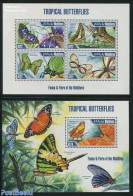 Maldives 2013 Butterflies 2 S/s, Mint NH, Nature - Butterflies - Maldives (1965-...)