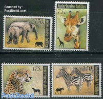 Netherlands Antilles 2008 Animals 4v, Mint NH, Nature - Animals (others & Mixed) - Cat Family - Elephants - Giraffe - .. - Autres & Non Classés