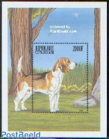 Central Africa 1999 Beagle Dog S/s, Mint NH, Nature - Dogs - Zentralafrik. Republik