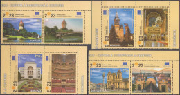 2023, Romania, Timișoara, European Cultural Capital, Buildings, Opera Houses, 4 Stamps+Label, MNH(**), LPMP 2405 - Neufs