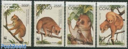 Congo Republic 1997 WWF, Maki 4v, Mint NH, Nature - Animals (others & Mixed) - World Wildlife Fund (WWF) - Altri & Non Classificati