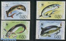 Bulgaria 2004 WWF, Fish 4v, Mint NH, Nature - Fish - World Wildlife Fund (WWF) - Neufs