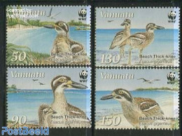 Vanuatu 2009 WWF, Beach Thick-knee 4v, Mint NH, Nature - Birds - World Wildlife Fund (WWF) - Vanuatu (1980-...)