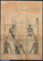 Belgium 2014 Andreas Vesalius 5v M/s, Joint Issue Portugal, Mint NH, Health - Various - Health - Joint Issues - Ungebraucht
