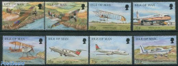 Isle Of Man 1997 Airplanes 8v, Mint NH, Transport - Aircraft & Aviation - Flugzeuge