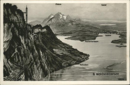 11353647 Luzern LU Panoramakarte Vierwaldstaettersee Pilatus Seetal Luzern - Altri & Non Classificati