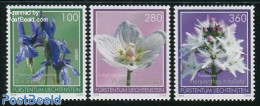 Liechtenstein 2014 Flowers 3v S-a, Mint NH, Nature - Flowers & Plants - Neufs