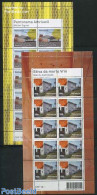 Switzerland 2009 Architecture 2 M/ss, Mint NH, Art - Modern Architecture - Unused Stamps