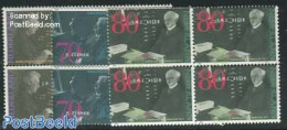 Netherlands 1991 Nobel Prize Winners 3v, Blocks Of 4 [+], Mint NH, History - Science - Nobel Prize Winners - Physicians - Ongebruikt