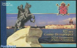 Russia 2002 Saint Petersburg Booklet (+gold), Mint NH, Religion - Churches, Temples, Mosques, Synagogues - Stamp Bookl.. - Chiese E Cattedrali