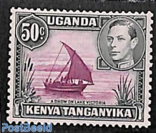 East Africa 1938 50c, Perf. 13:12.5, Stamp Out Of Set, Unused (hinged), Transport - Ships And Boats - Schiffe