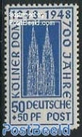 Germany, Federal Republic 1948 50+50pf, Stamp Out Of Set, Mint NH - Ongebruikt