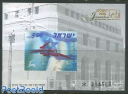 Israel 2006 Stamp Exhibition Jerusalem 2006 Special S/s (with Embossed Print And Numbered), Mint NH, Post - Nuevos (con Tab)