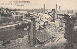 REF.AC . CPA . 23 . LAVAVEIX LES MINES . PUIT SAINTE BARBE ET LA GARE . VUE GENERALE - Autres & Non Classés