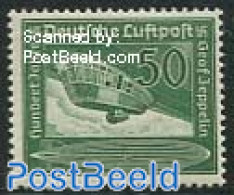 Germany, Empire 1938 50pf, Stamp Out Of Set, Mint NH, Transport - Zeppelins - Neufs