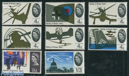 Great Britain 1965 Battle Of Britain 8v, Mint NH, History - Transport - Militarism - World War II - Aircraft & Aviation - Neufs