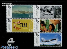 New Zealand 2015 Connecting New Zealand, Airplanes S/s, Mint NH, Transport - Aircraft & Aviation - Art - Poster Art - Nuevos