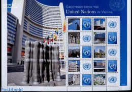 United Nations, Vienna 2015 Greetings From UN Vienna 10v+Personal Tabs M/s, Mint NH, Sport - Transport - Sailing - Shi.. - Voile