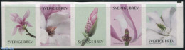 Sweden 2015 Magnolia 5v S-a, Mint NH, Nature - Flowers & Plants - Unused Stamps