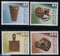 Switzerland 2015 Pro Patria, Village Museums 4v, Mint NH, History - Archaeology - Art - Art & Antique Objects - Museums - Neufs