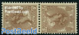 Netherlands 1924 7.5c Brown, Tete Beche, Unused (hinged) - Nuovi