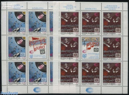 Yugoslavia 1990 Eurovision Song Contest 2 M/s, Mint NH, History - Performance Art - Europa Hang-on Issues - Music - Nuovi