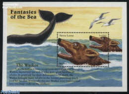 Sierra Leone 1996 Waskos S/s, Mint NH, Nature - Bears - Sea Mammals - Art - Fairytales - Cuentos, Fabulas Y Leyendas