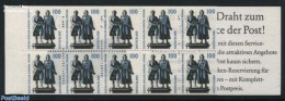 Germany, Federal Republic 1998 Views 10x100 Booklet, Mint NH, Art - Sculpture - Ongebruikt