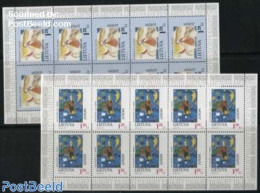 Lithuania 1997 Europa, Legends 2 M/s, Mint NH, History - Europa (cept) - Art - Fairytales - Märchen, Sagen & Legenden