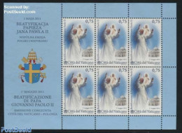 Vatican 2011 Holy Pope John Paul II M/s, Joint Issue Poland, Mint NH, Religion - Various - Pope - Religion - Joint Iss.. - Neufs