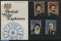 Great Britain 1972 Polar Explorers,  Presentation Pack, Mint NH, History - Ongebruikt