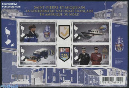 Saint Pierre And Miquelon 2015 Gendarmerie S/s, Mint NH, History - Transport - Various - Coat Of Arms - Automobiles - .. - Auto's