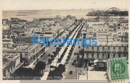 228778 CUBA HABANA PRADO AND MORRO CASTLE CIRCULATED TO ARGENTINA POSTAL POSTCARD - Altri & Non Classificati