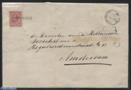 Netherlands 1881 Letter From Hansweert (Langstempel) To Amsterdam, Postal History - Lettres & Documents