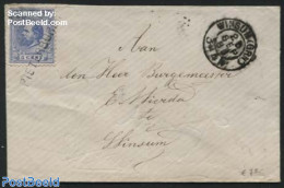 Netherlands 1886 Letter From Pieterburen (langstempel) To Winsum, Postal History - Covers & Documents