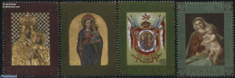 Poland 2016 Eastern Madonnas 4v, Mint NH, History - Religion - Coat Of Arms - Religion - Art - Paintings - Ongebruikt