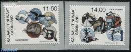 Greenland 2016 Zackenberg 2v S-a, Mint NH, Nature - Science - Animals (others & Mixed) - Birds - Owls - The Arctic & A.. - Unused Stamps