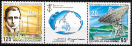 Nouvelle Calédonie 1996 - Yvert Nr. PA 333 A  Se Tenant Avec Logo Centrale - Michel Nr. 1079/1080 Str.  ** - Ungebraucht