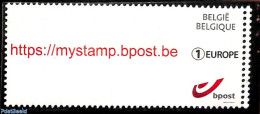 Belgium 2017 Personal Stamp, Europe 1v (image Left May Vary), Mint NH - Nuevos
